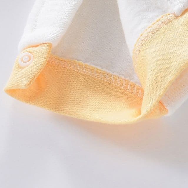 ロンパース くまさんワンポイント刺繍長袖ロンパース