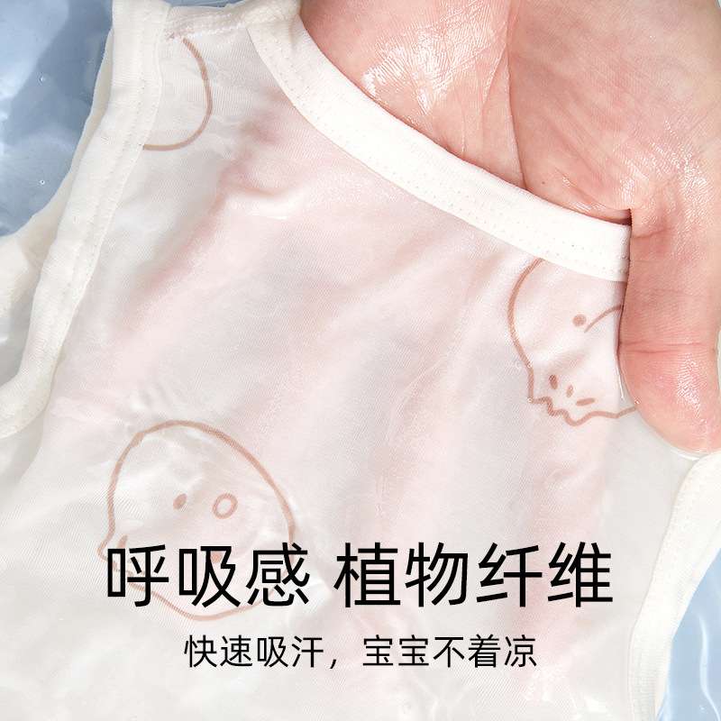 ほわもち小籠包柄ベビーロンパース