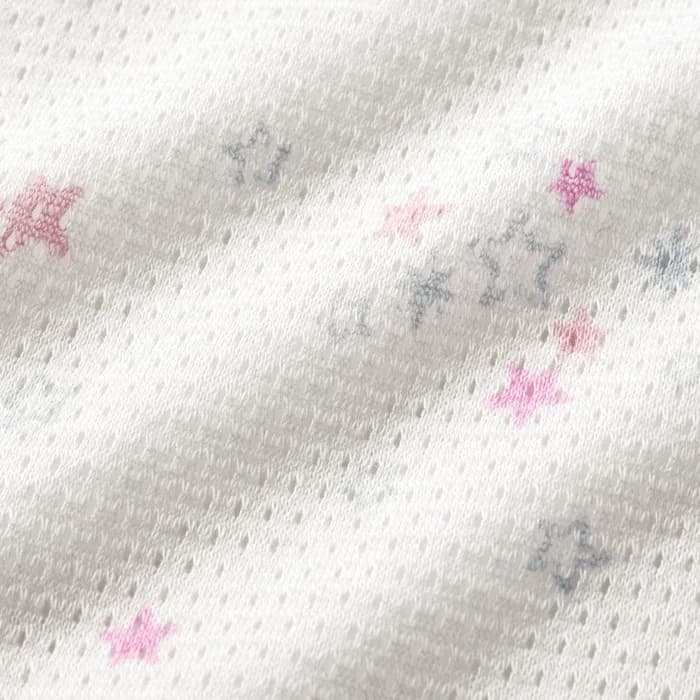 赤ちゃん用涼やか柄メッシュロンパース