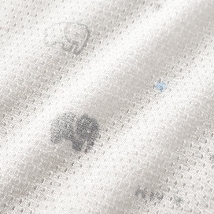 赤ちゃん用涼やか柄メッシュロンパース