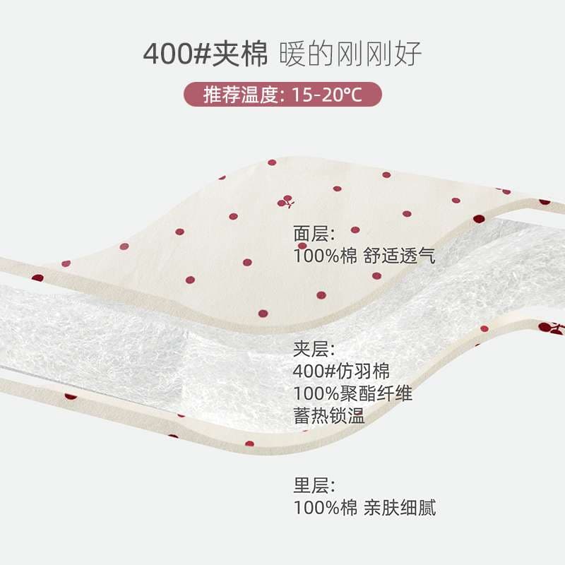 やわらか水玉チェリーベビーロンパース