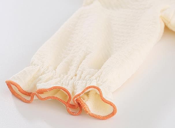 女の子用刺繍長袖ロンパース可愛いサスペンダー付き