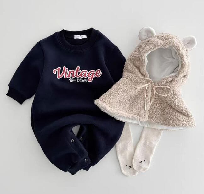 ベビー長袖ロンパース つなぎ服 66-90センチ